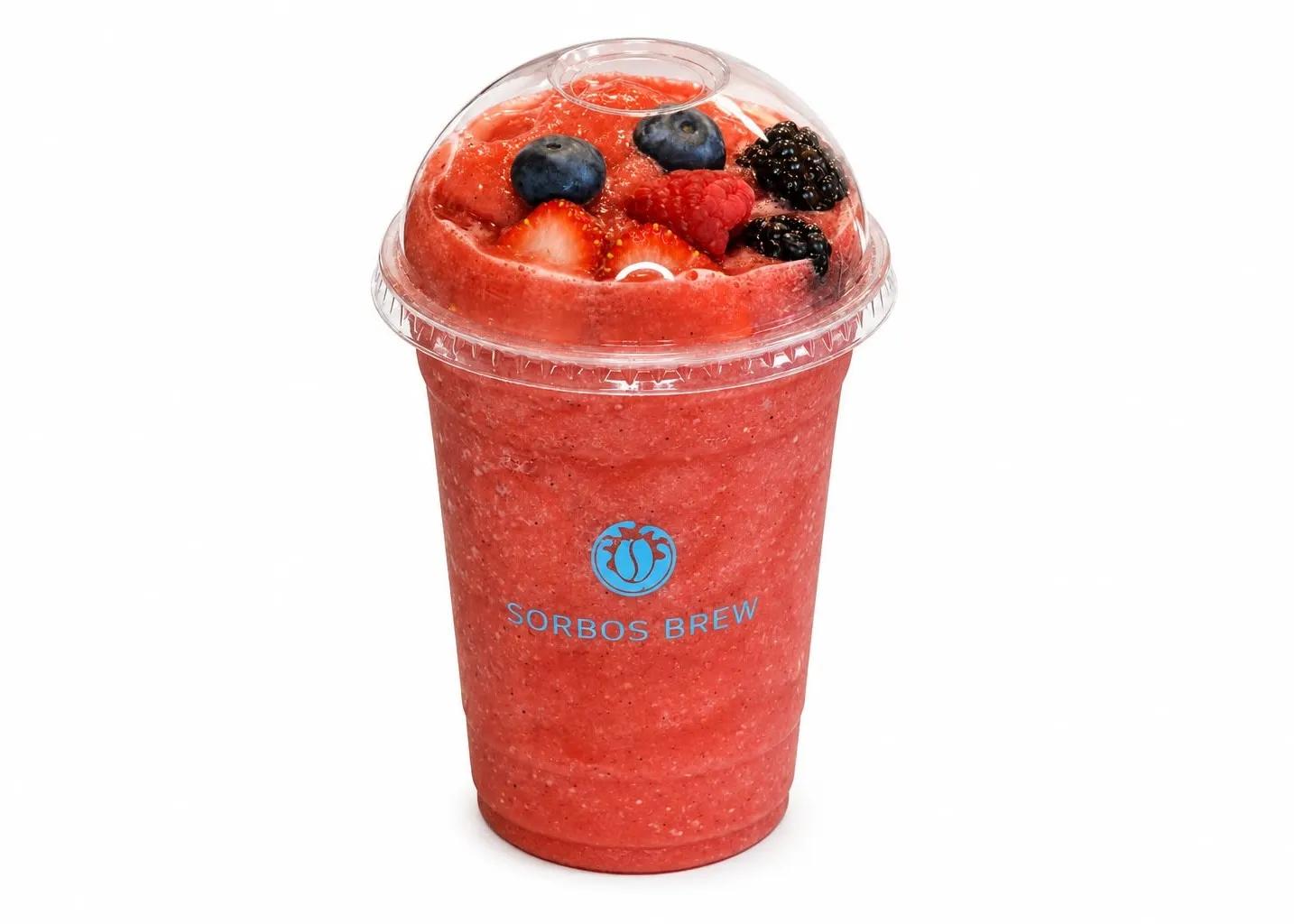 Popular item de Sorbos BREW: Frappé Frutos rojos