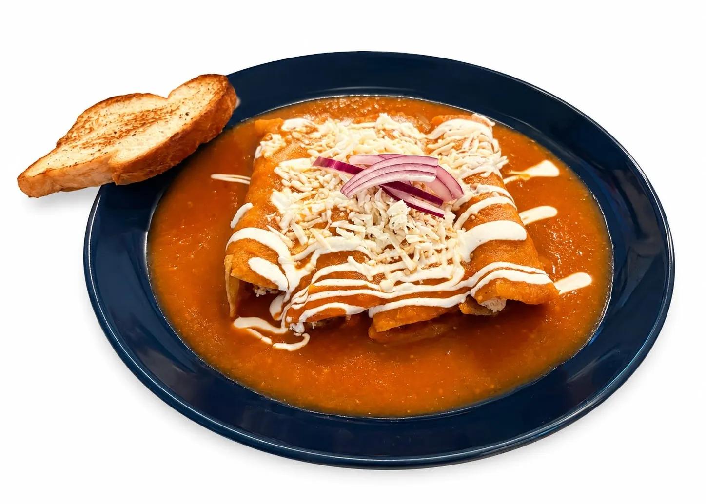 Popular item de Sorbos BREW: Enchiladas Rojas